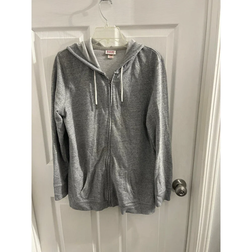 Mossimo Supply Co. Full Zip Hoodie Size XL Gray